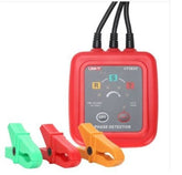 Non-contact clamp-on phase sequence meter